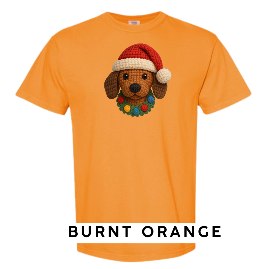 Dachshund with Wreath (Crochet)