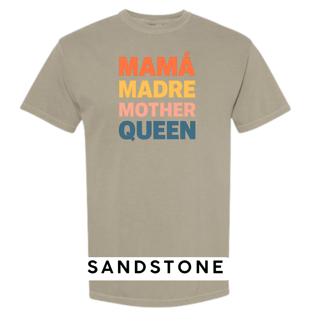 Mamá Madre Mother Queen Graphic T-Shirt