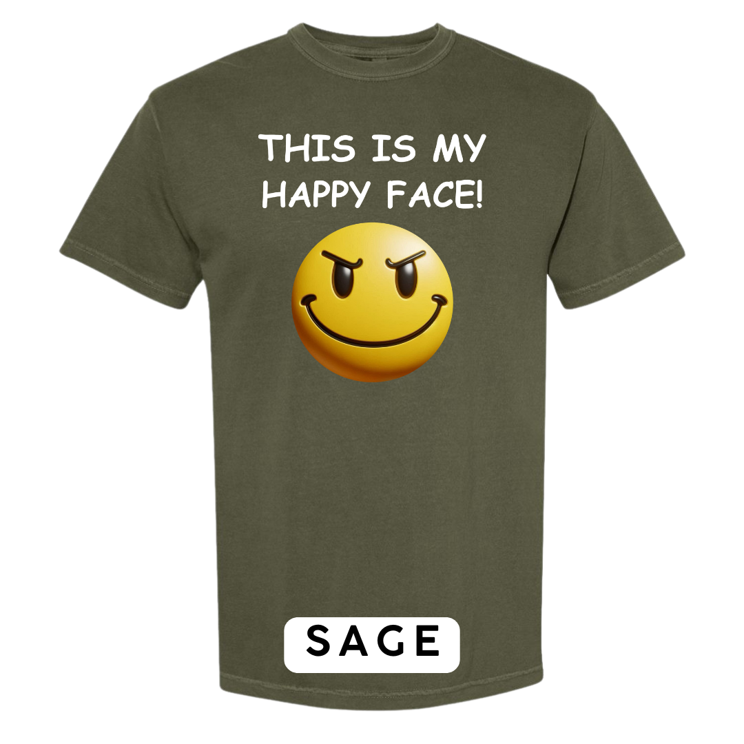 This Is My Happy Face Graphic T-Shirt