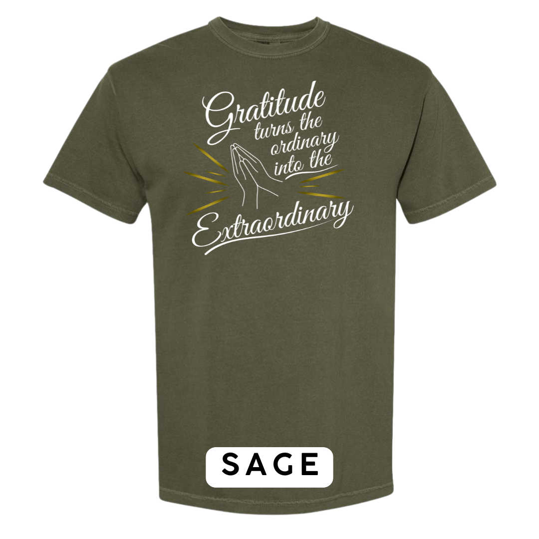 Gratitude Turns the Ordinary to Extraordinary Graphic T-Shirt