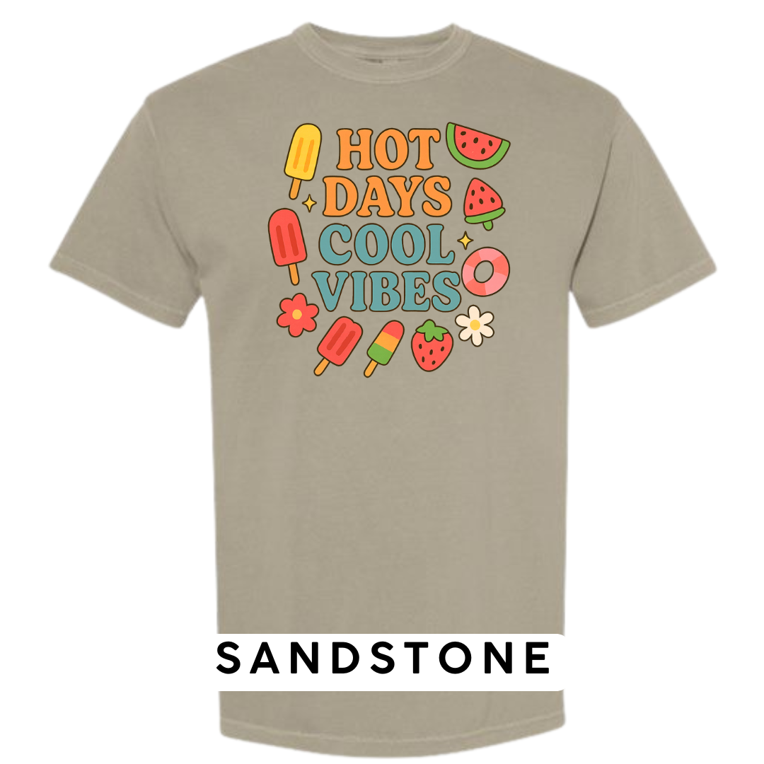 Hot Days Cool Vibes Graphic T-Shirt