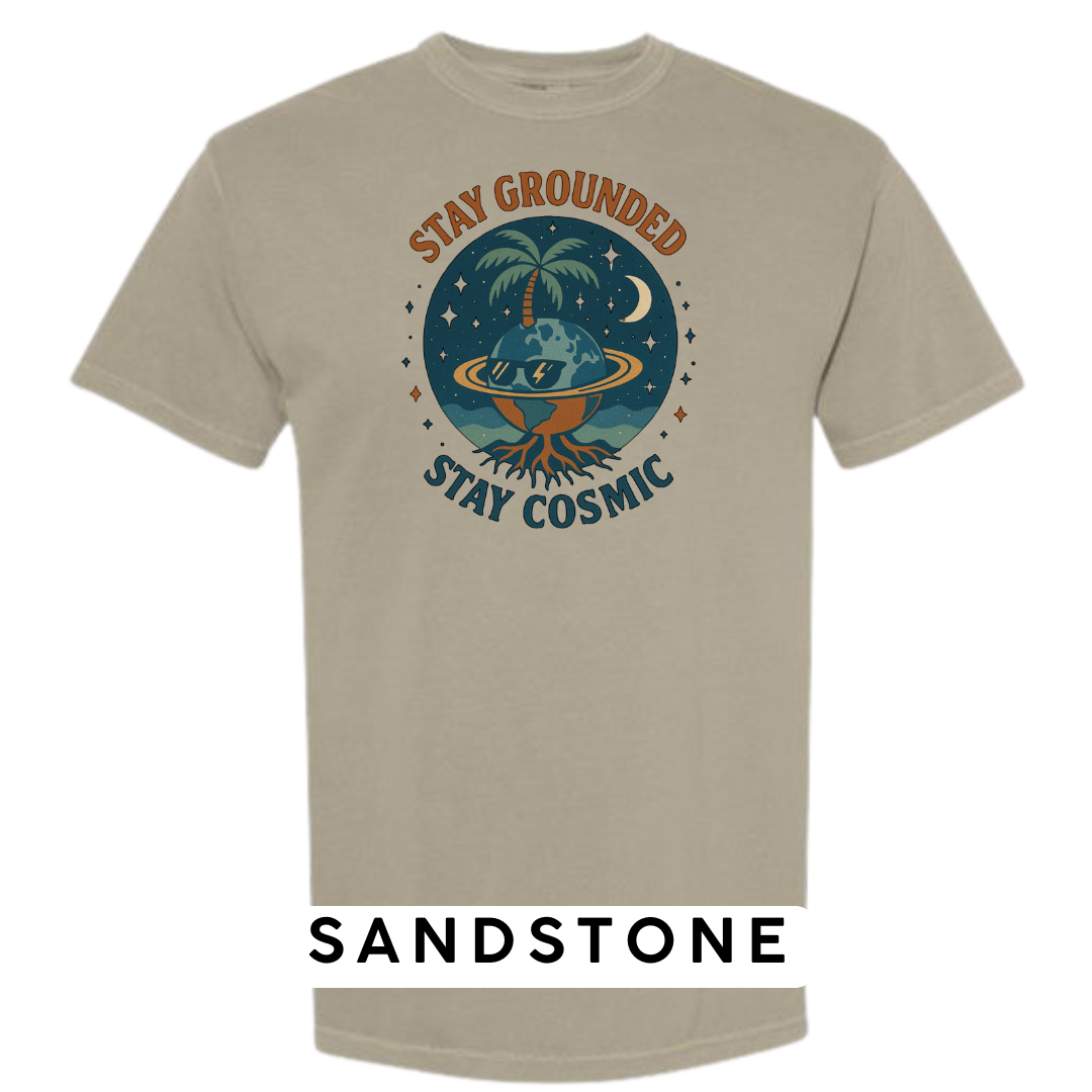 Stay Grounded Stay Cosmic Graphic T-Shirt