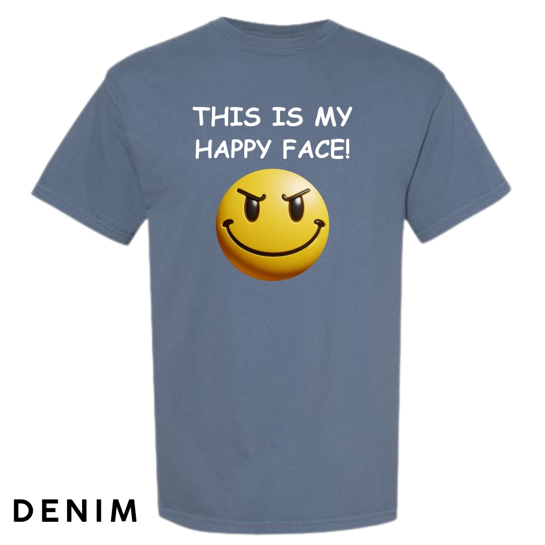 This Is My Happy Face Graphic T-Shirt