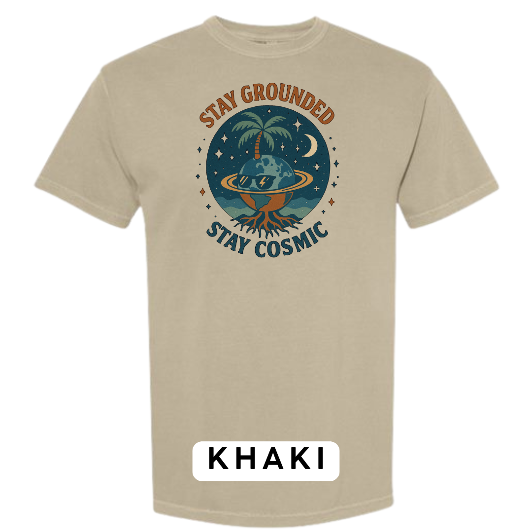 Stay Grounded Stay Cosmic Graphic T-Shirt