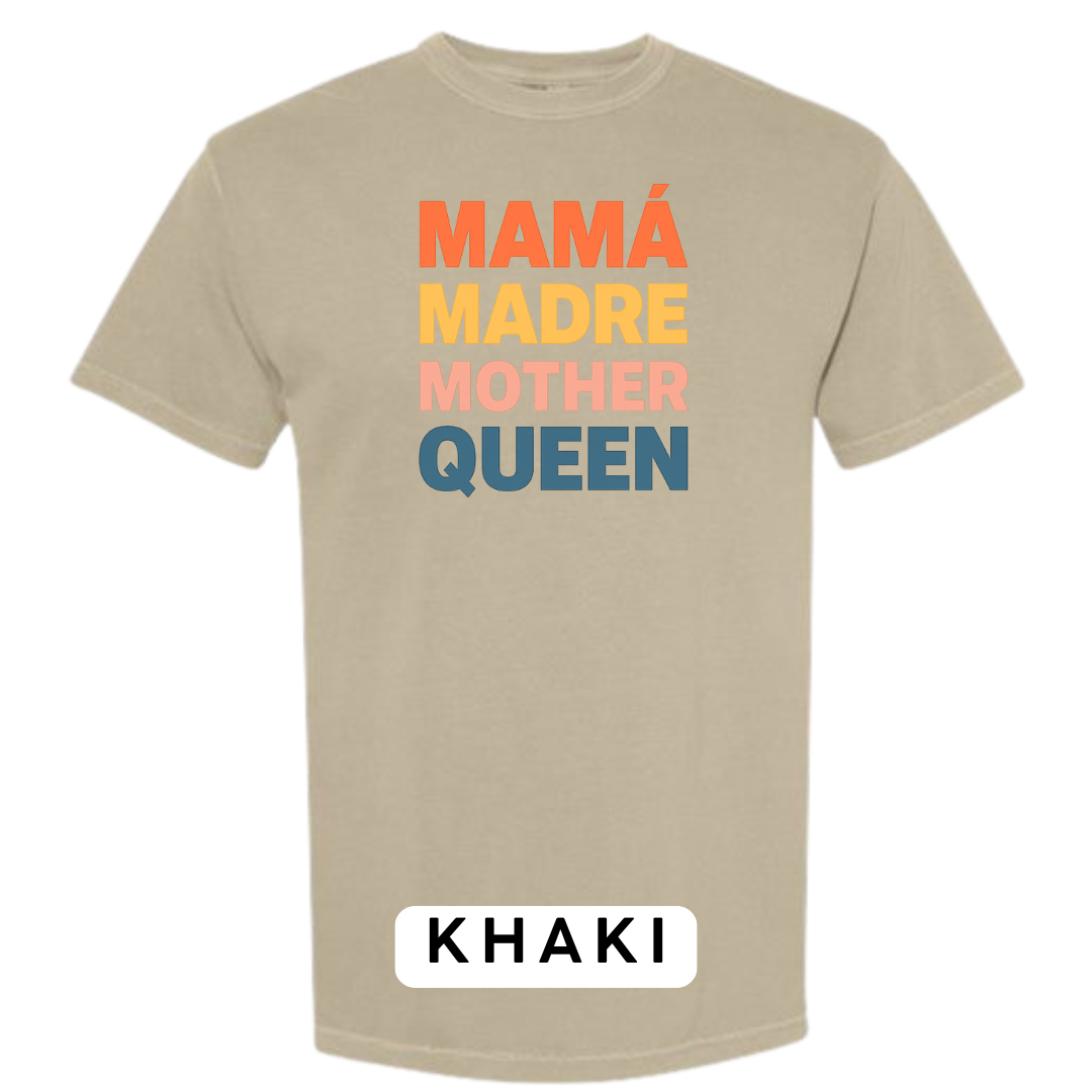 Mamá Madre Mother Queen Graphic T-Shirt