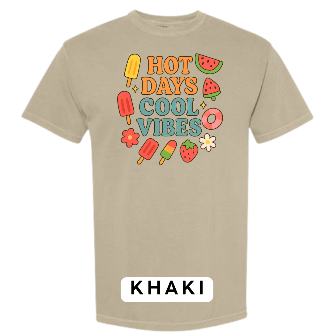 Hot Days Cool Vibes Graphic T-Shirt
