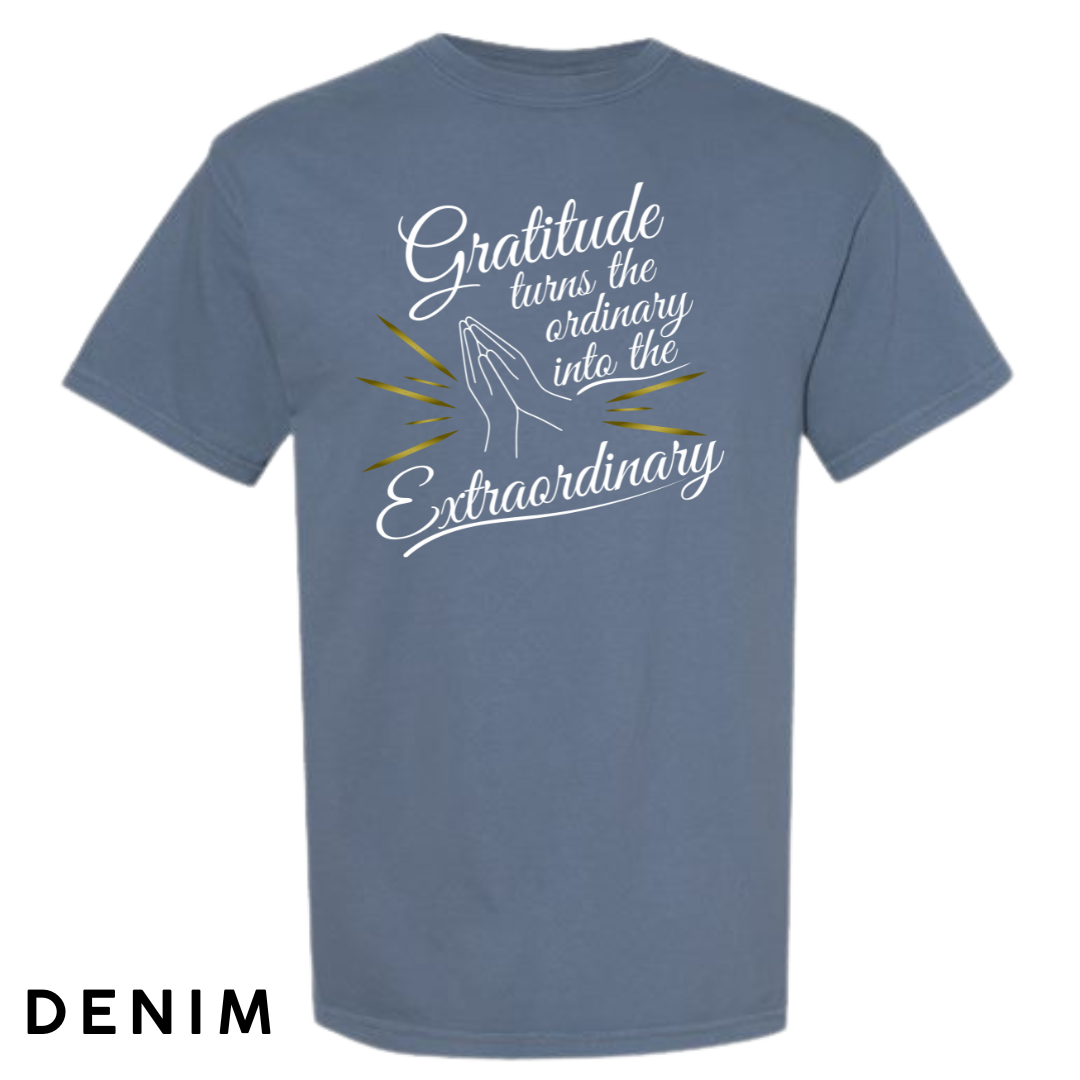 Gratitude Turns the Ordinary to Extraordinary Graphic T-Shirt