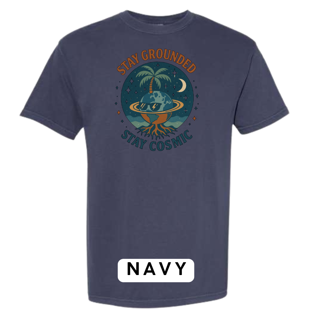 Stay Grounded Stay Cosmic Graphic T-Shirt