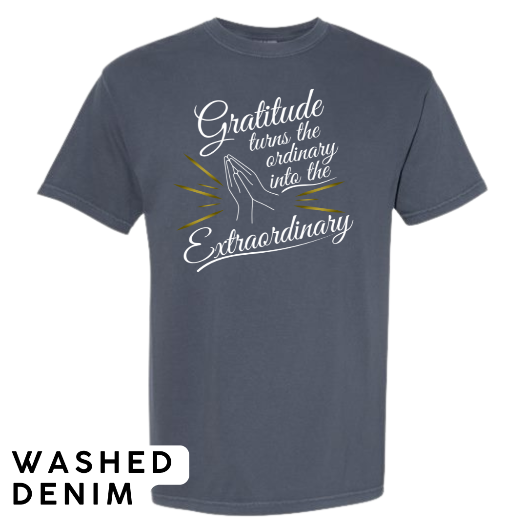 Gratitude Turns the Ordinary to Extraordinary Graphic T-Shirt
