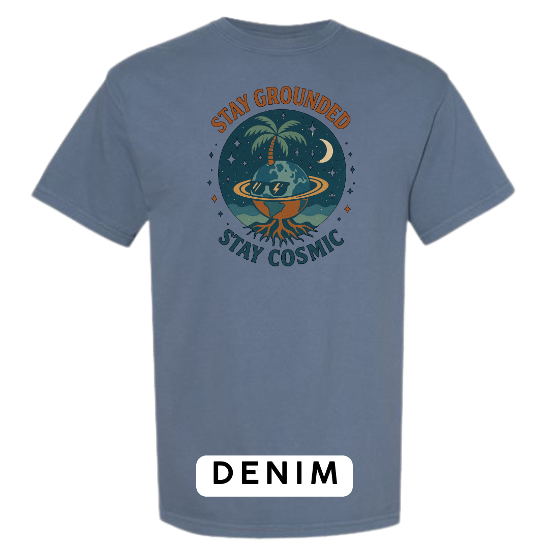 Stay Grounded Stay Cosmic Graphic T-Shirt