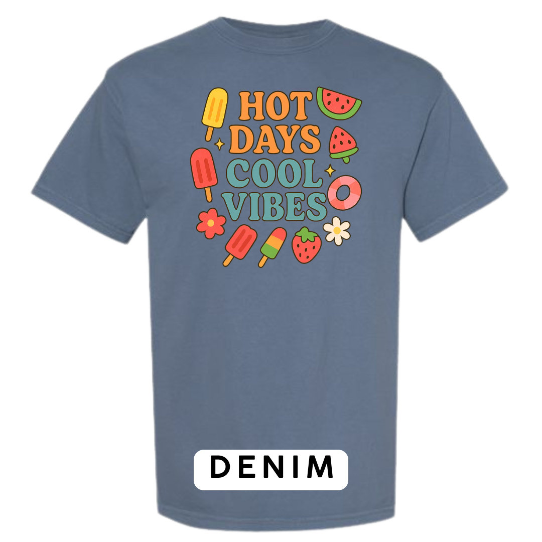 Hot Days Cool Vibes Graphic T-Shirt