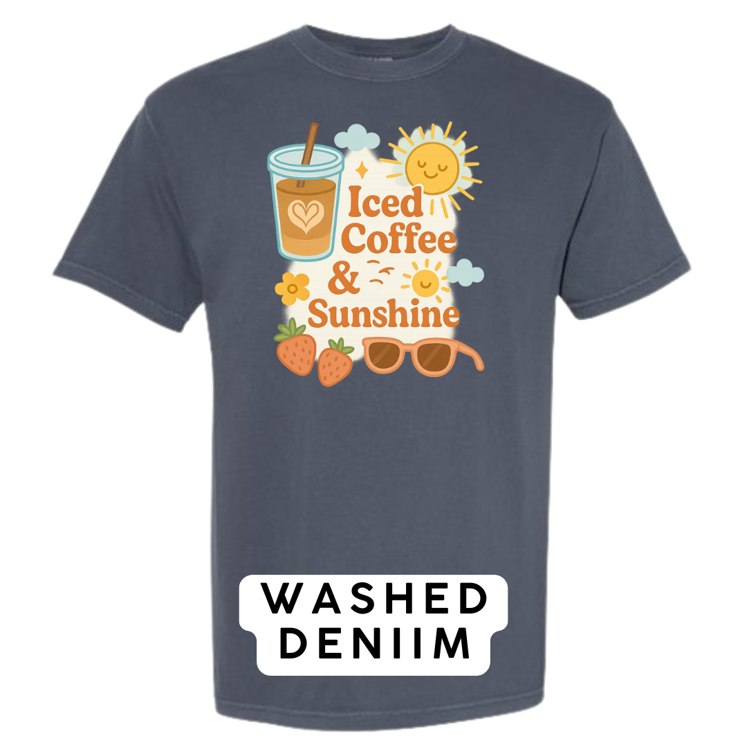 Iced Coffee & Sunshine Graphic T-Shirt