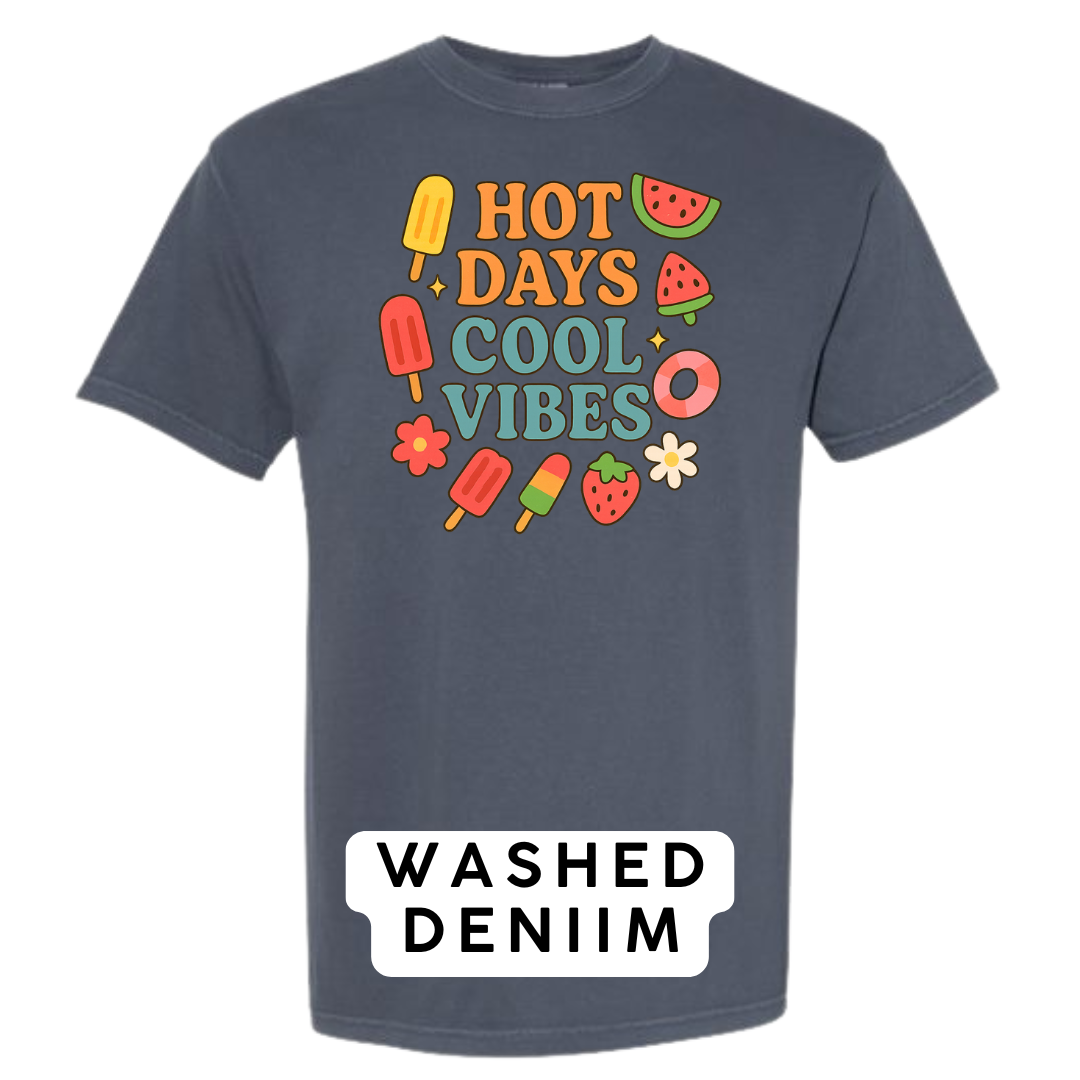 Hot Days Cool Vibes Graphic T-Shirt