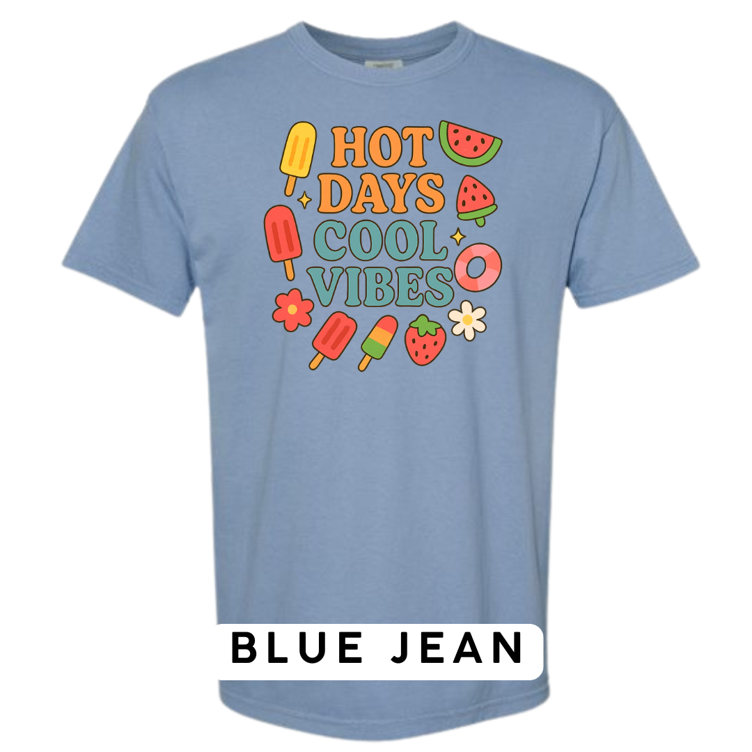 Hot Days Cool Vibes Graphic T-Shirt