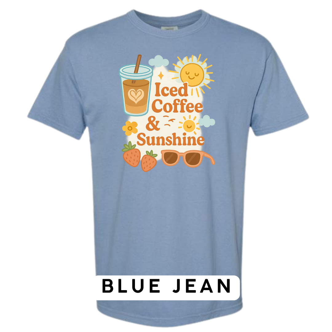 Iced Coffee & Sunshine Graphic T-Shirt