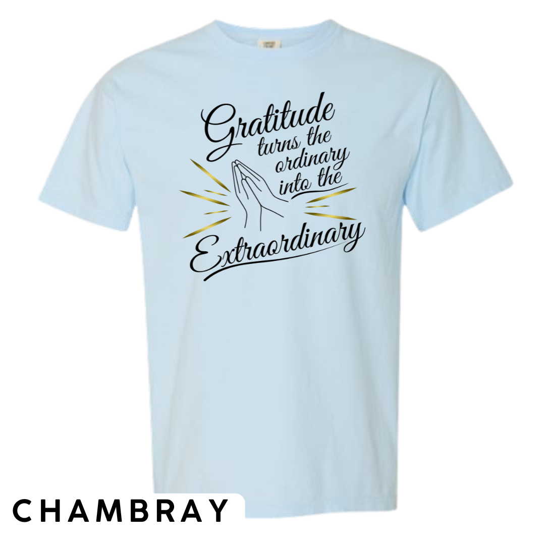 Gratitude Turns the Ordinary to Extraordinary Graphic T-Shirt