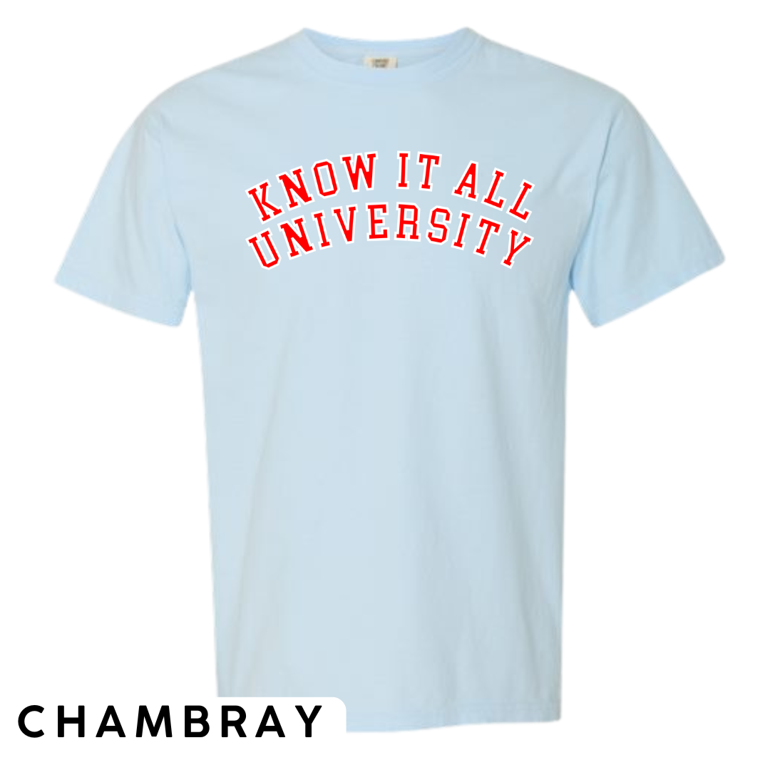 Know It All University Graphic T-Shirt