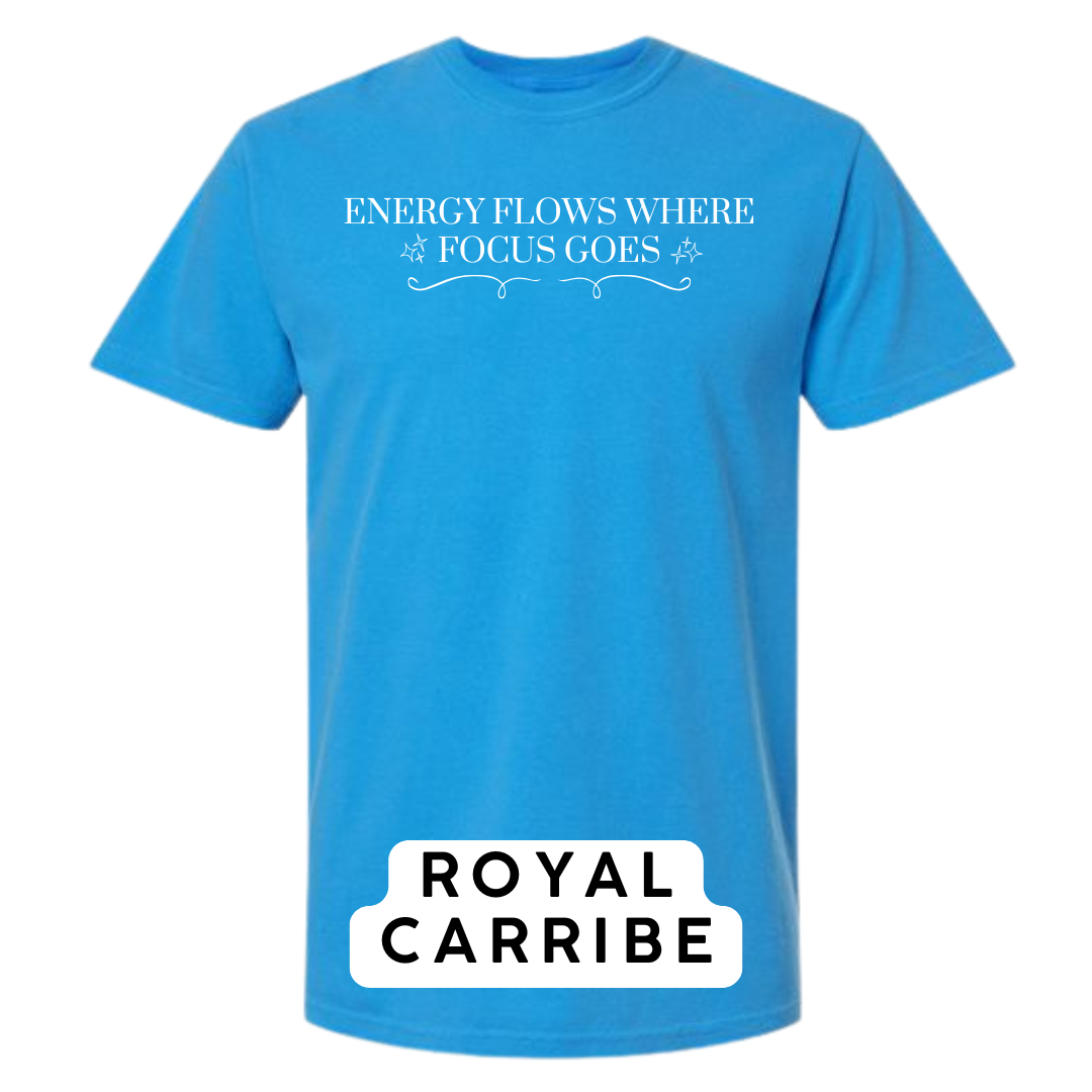 Energy Flows Where Focus Goes Graphic T-Shirt