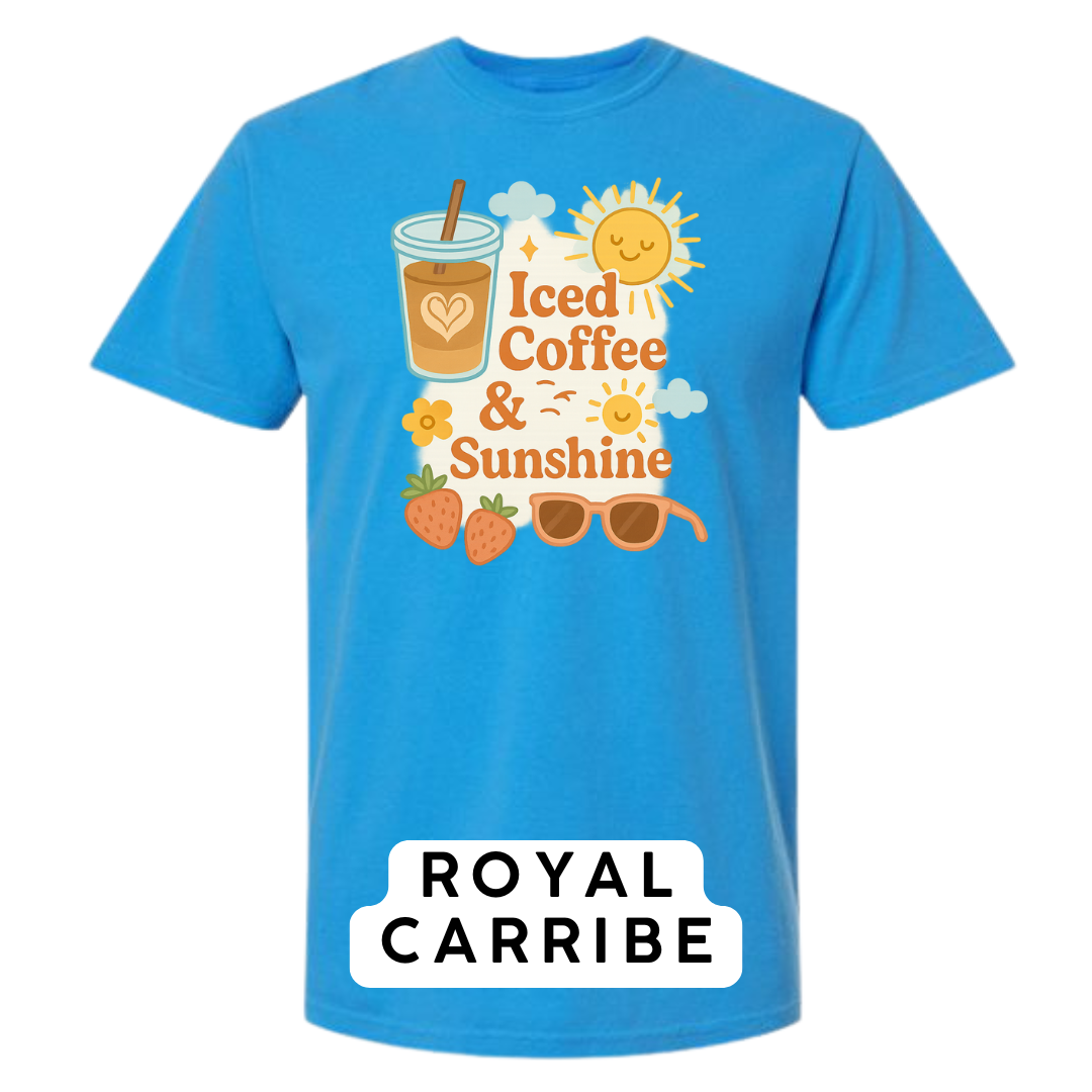 Iced Coffee & Sunshine Graphic T-Shirt