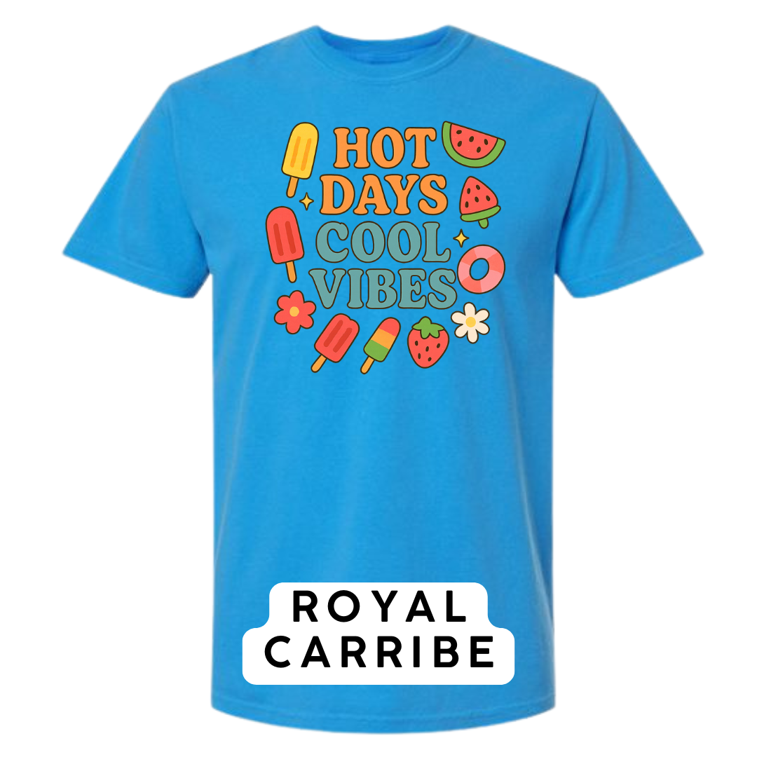 Hot Days Cool Vibes Graphic T-Shirt