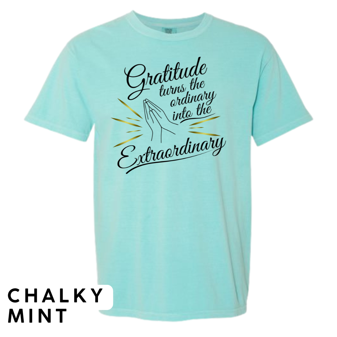 Gratitude Turns the Ordinary to Extraordinary Graphic T-Shirt