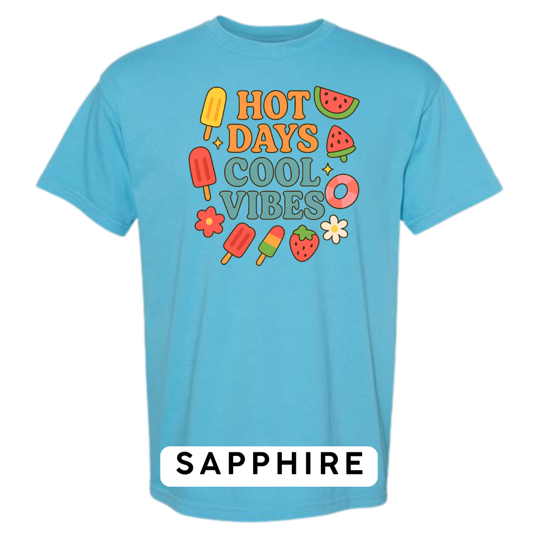 Hot Days Cool Vibes Graphic T-Shirt