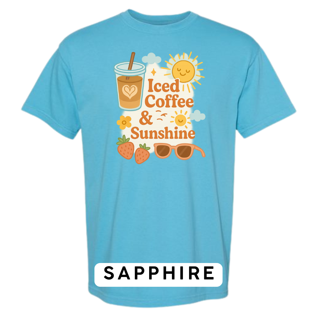 Iced Coffee & Sunshine Graphic T-Shirt