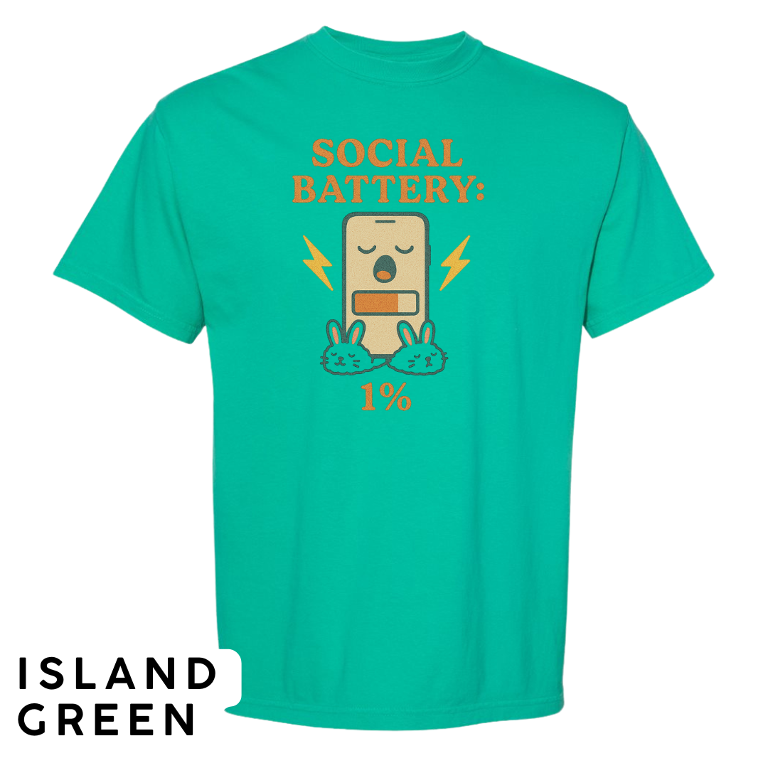 Social Battery: 1% Graphic T-Shirt