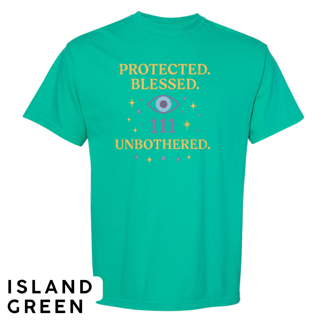 Protected. Blessed. 111. Unbothered. Graphic T-Shirt