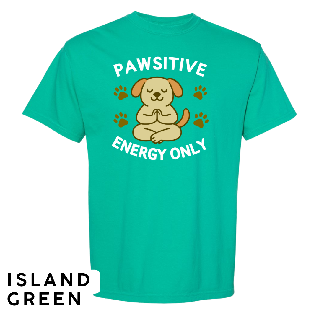 Pawsitive Energy Only Graphic T-Shirt