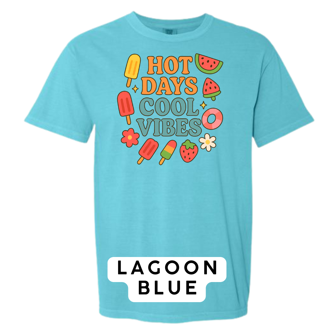Hot Days Cool Vibes Graphic T-Shirt