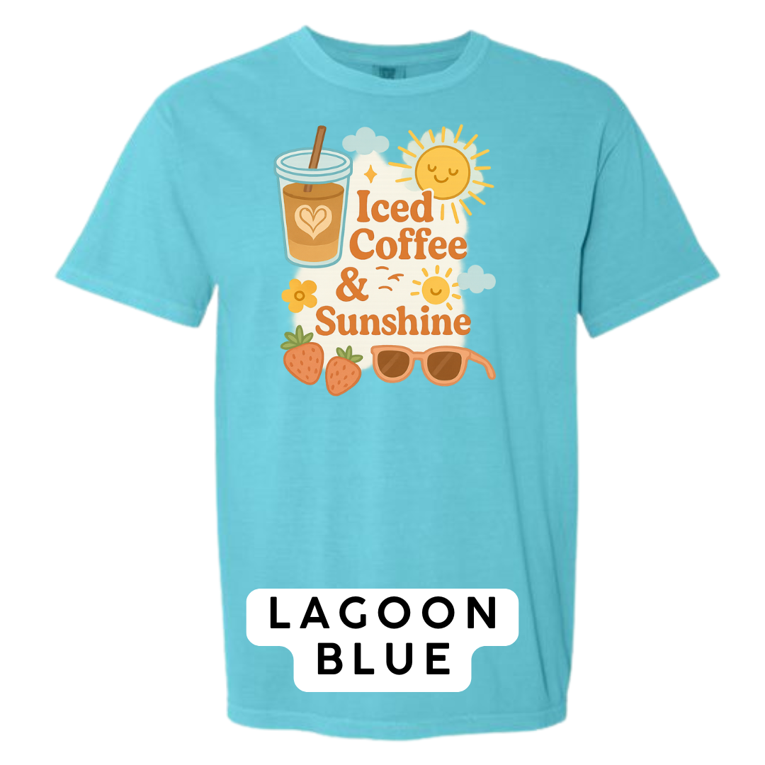 Iced Coffee & Sunshine Graphic T-Shirt