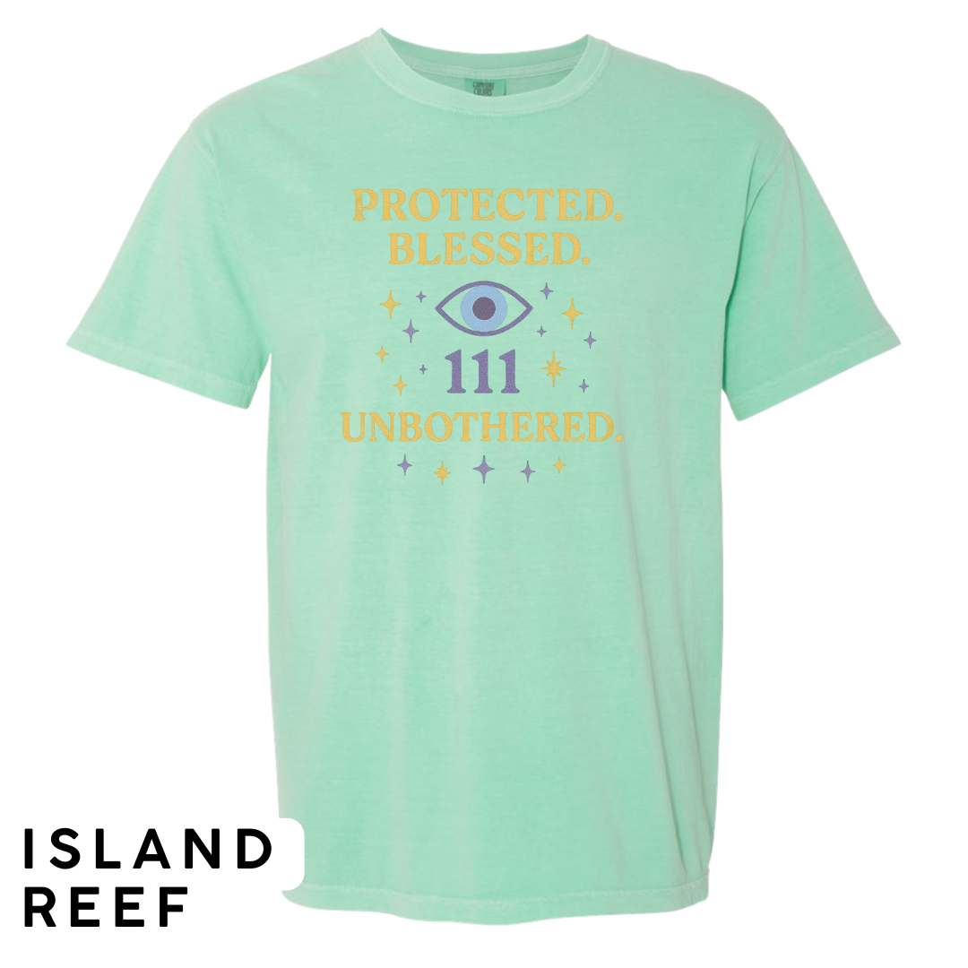 Protected. Blessed. 111. Unbothered. Graphic T-Shirt