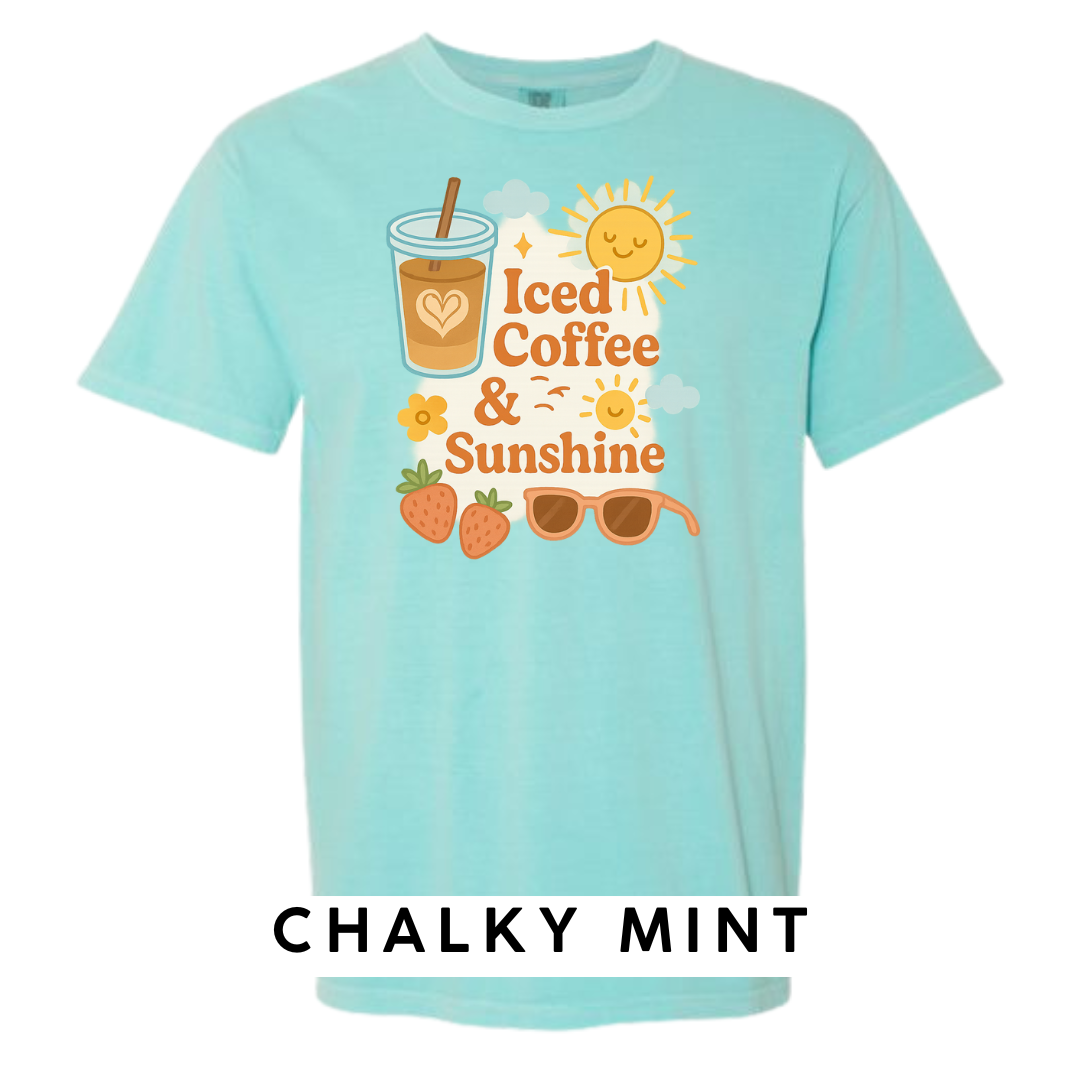Iced Coffee & Sunshine Graphic T-Shirt