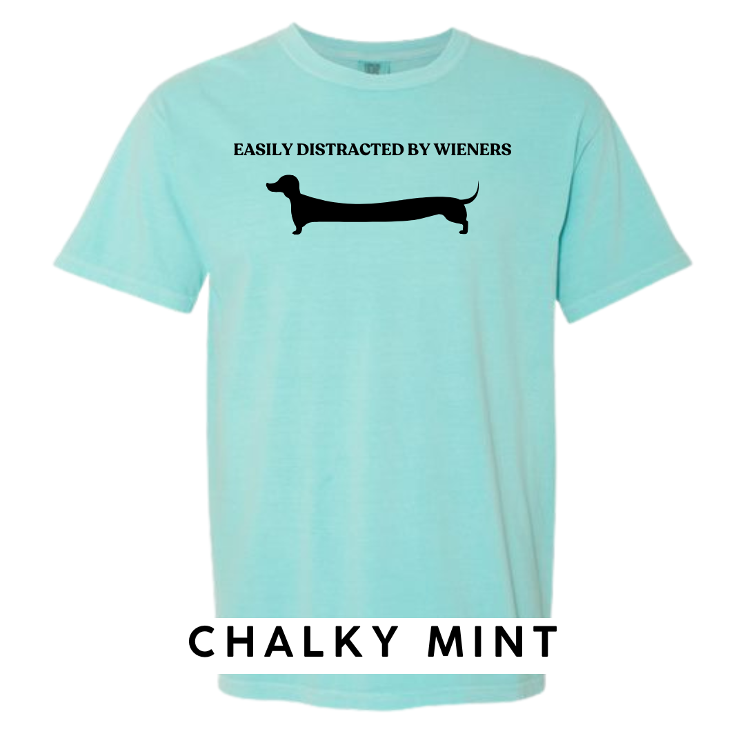 Easily Distracted by Wieners Graphic T-Shirt