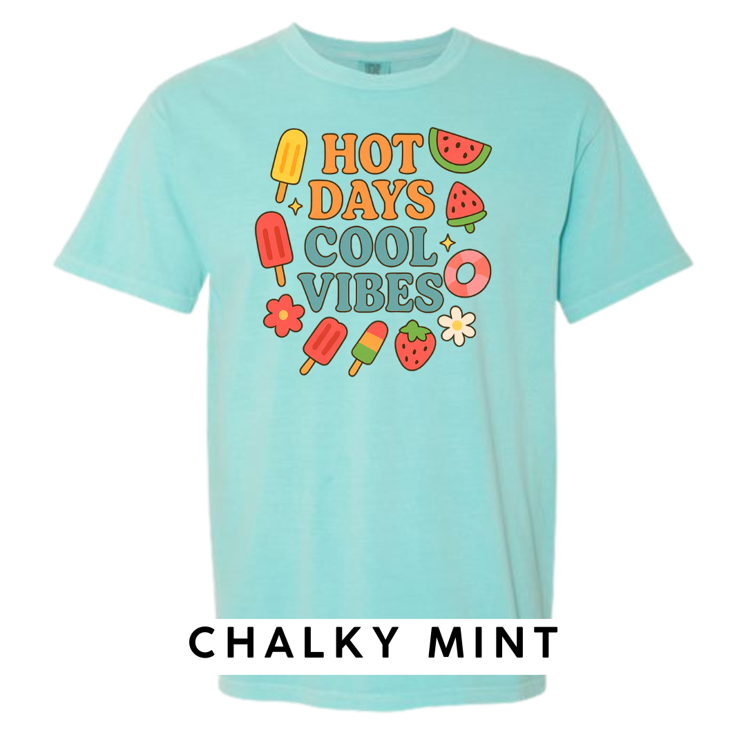 Hot Days Cool Vibes Graphic T-Shirt