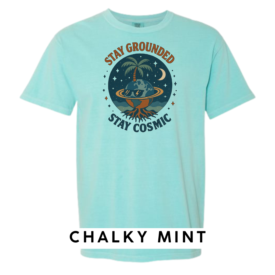 Stay Grounded Stay Cosmic Graphic T-Shirt