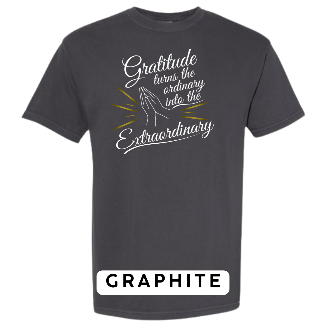 Gratitude Turns the Ordinary to Extraordinary Graphic T-Shirt