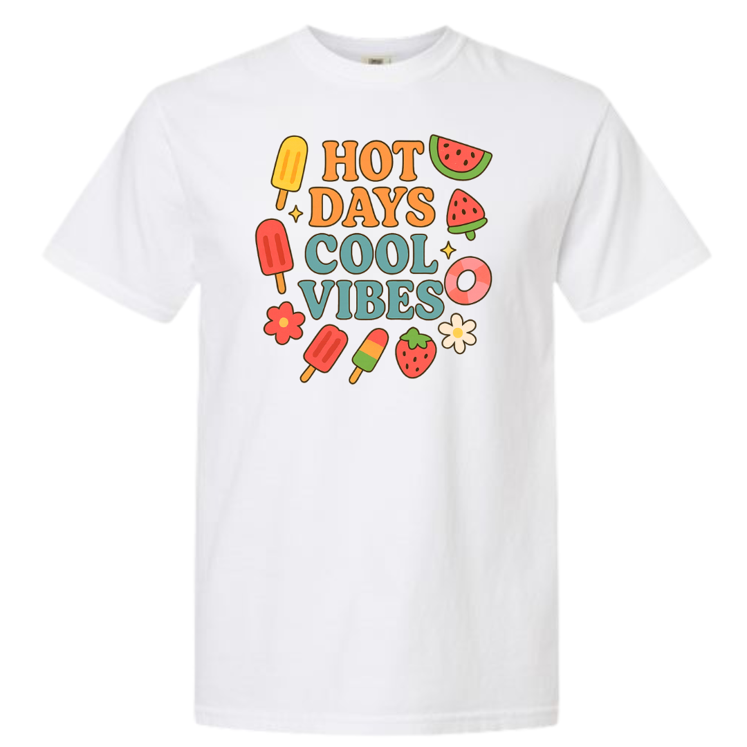 Hot Days Cool Vibes Graphic T-Shirt