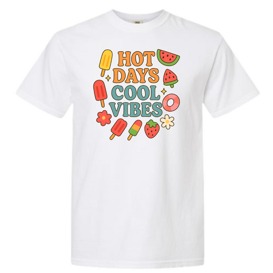 Hot Days Cool Vibes Graphic T-Shirt