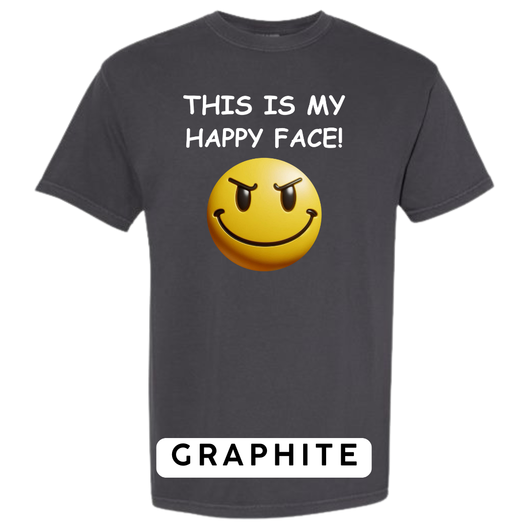 This Is My Happy Face Graphic T-Shirt