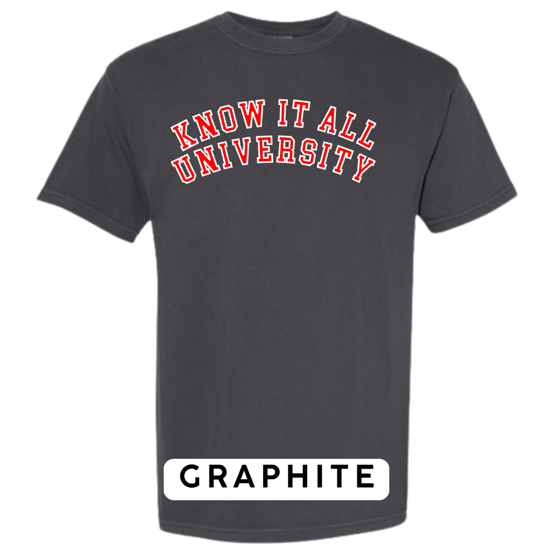 Know It All University Graphic T-Shirt
