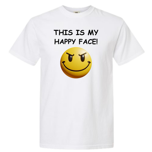 This Is My Happy Face Graphic T-Shirt