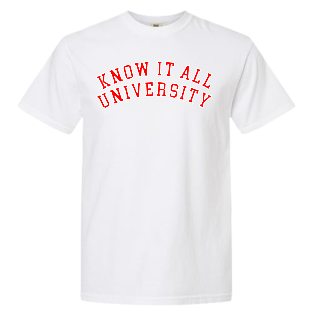 Know It All University Graphic T-Shirt