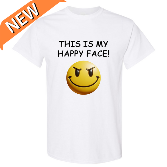 This Is My Happy Face Graphic T-Shirt