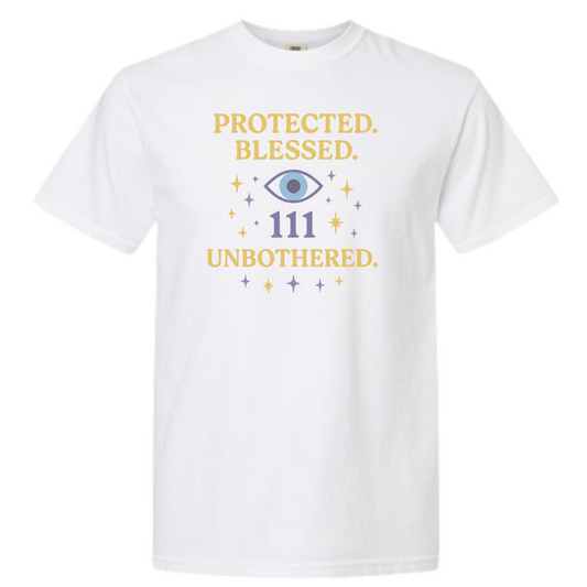 Protected. Blessed. 111. Unbothered. Graphic T-Shirt