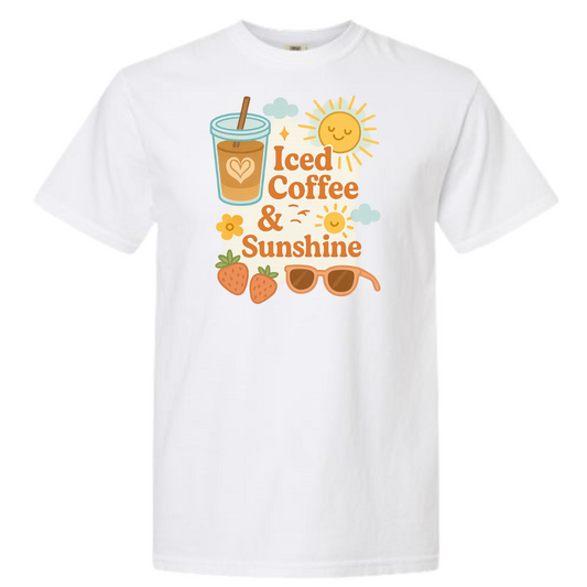 Iced Coffee & Sunshine Graphic T-Shirt