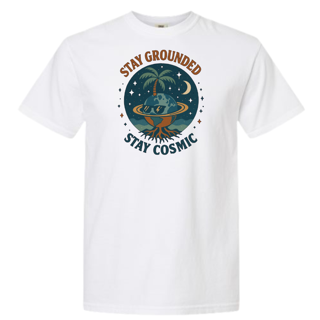 Stay Grounded Stay Cosmic Graphic T-Shirt