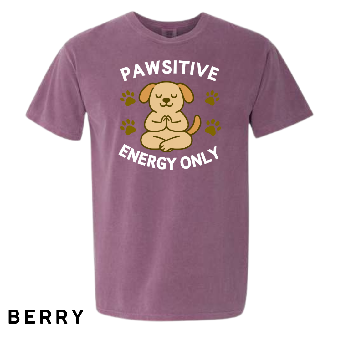 Pawsitive Energy Only Graphic T-Shirt