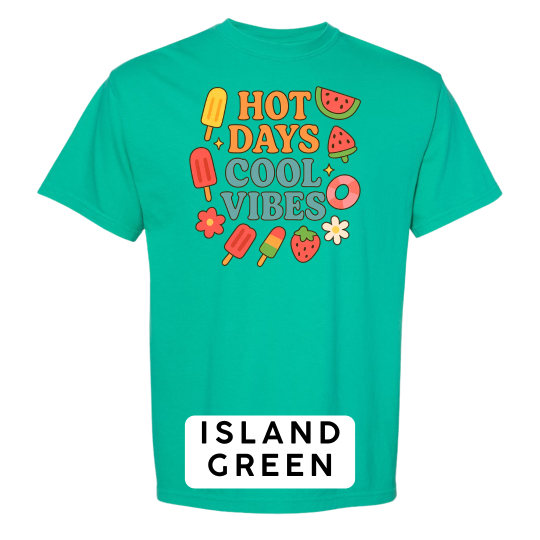 Hot Days Cool Vibes Graphic T-Shirt